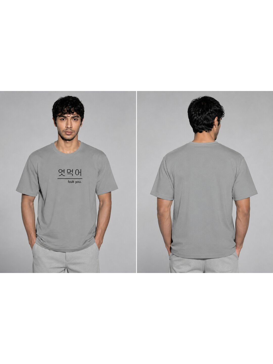 Korean 01 Printed Round Neck Regular Pre customized Tshirt for Men