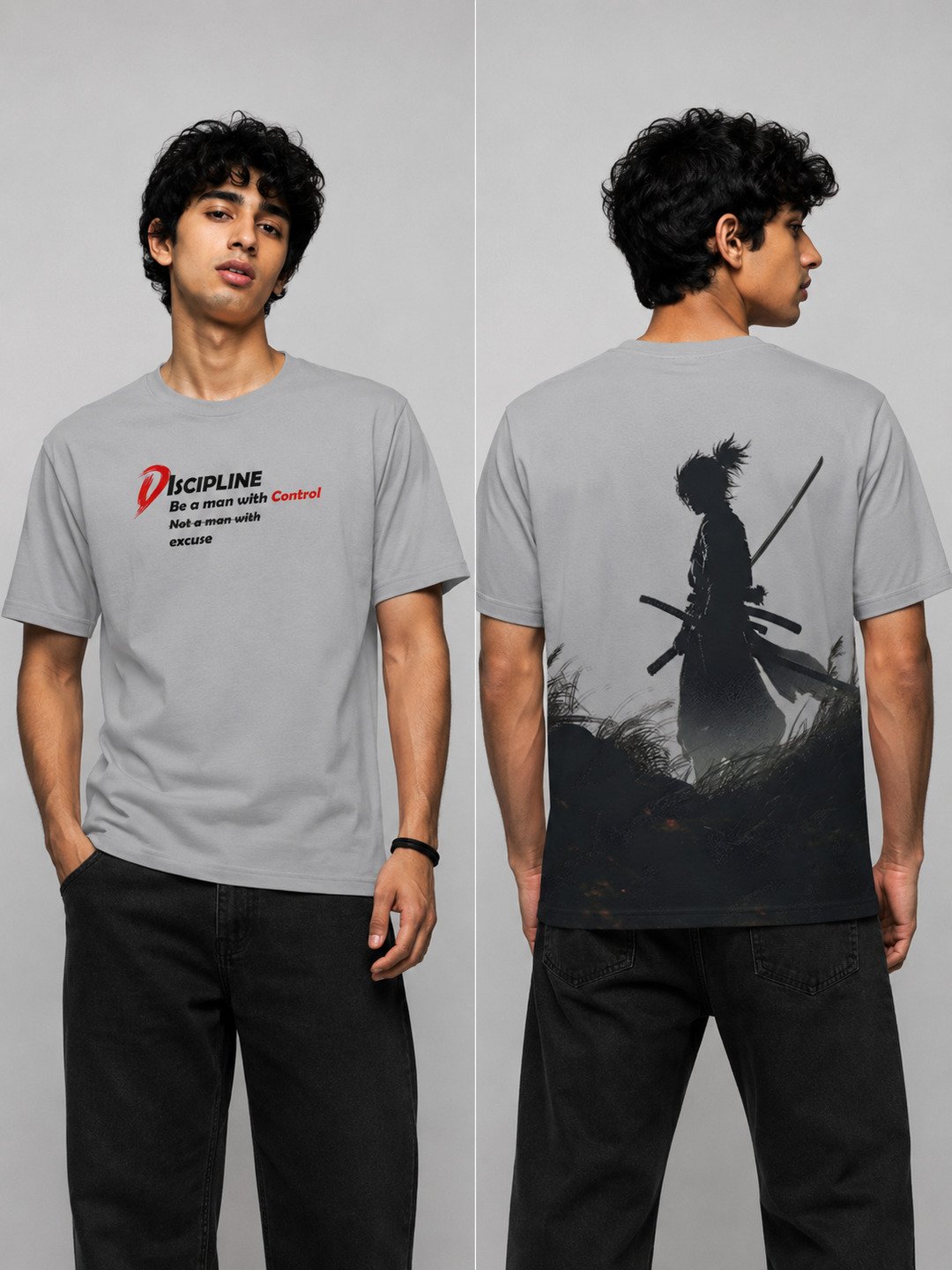 Neo Seoul Printed Round Neck Regular Pre-customized Tshirt for Men