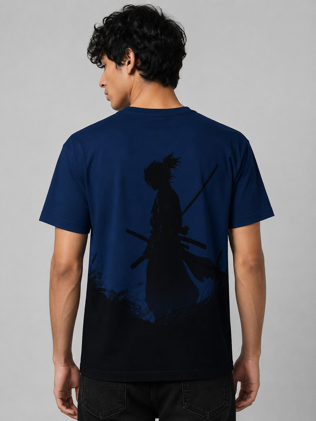 Neo Seoul Printed Round Neck Regular Pre-customized Tshirt for Men