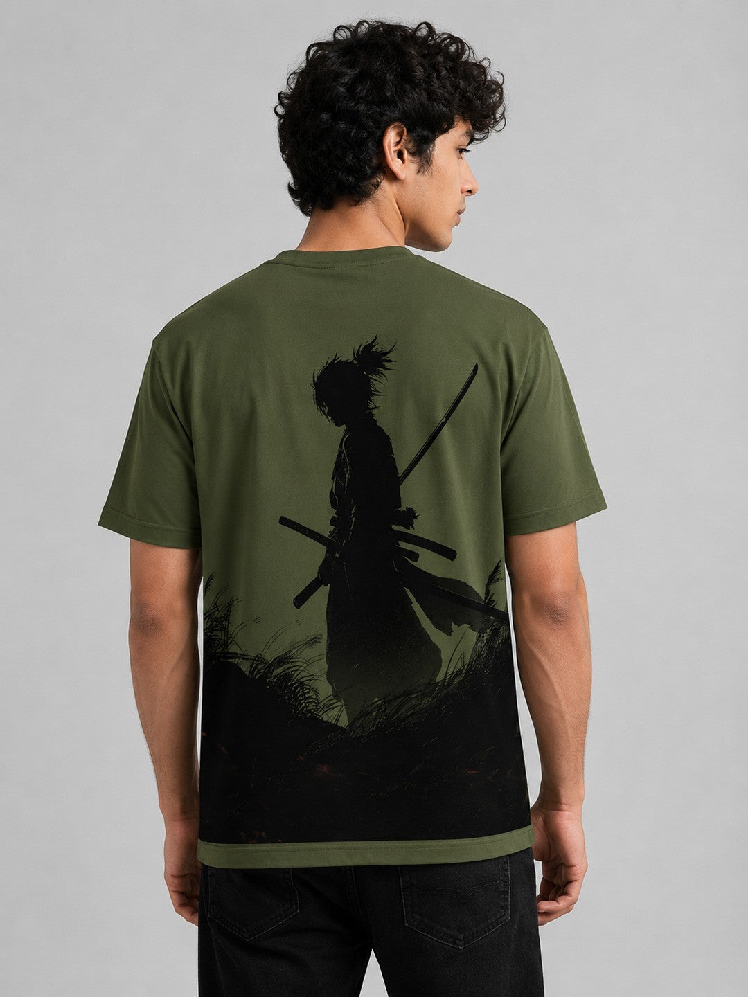 Neo Seoul Printed Round Neck Regular Pre-customized Tshirt for Men