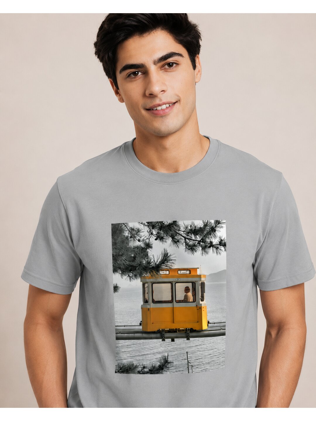 Asthetic 06 Printed Round Neck Regular Pre customized Tshirt for Men
