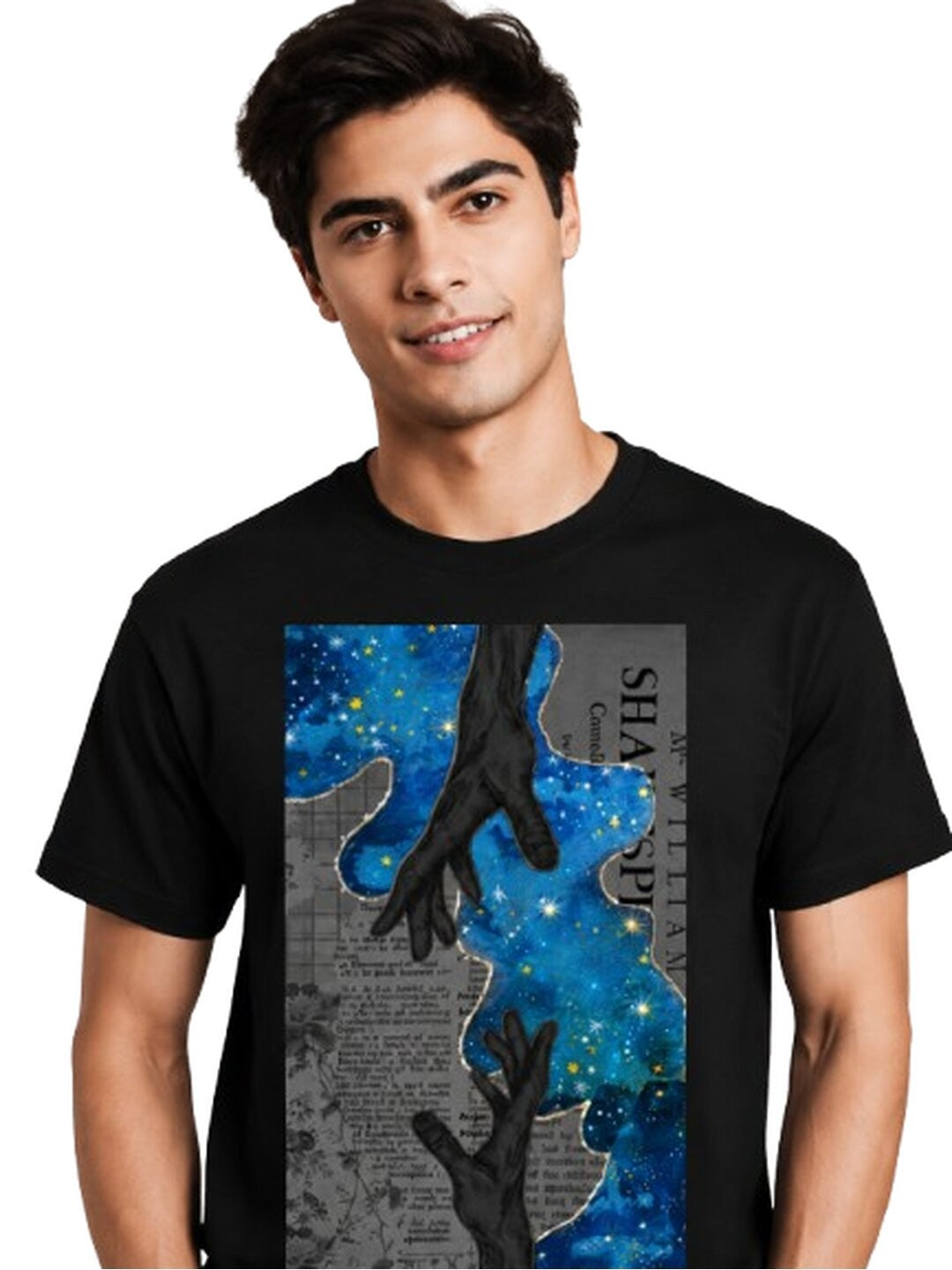 Infinity Printed Round Neck Regular Pre-customized Tshirt for Men