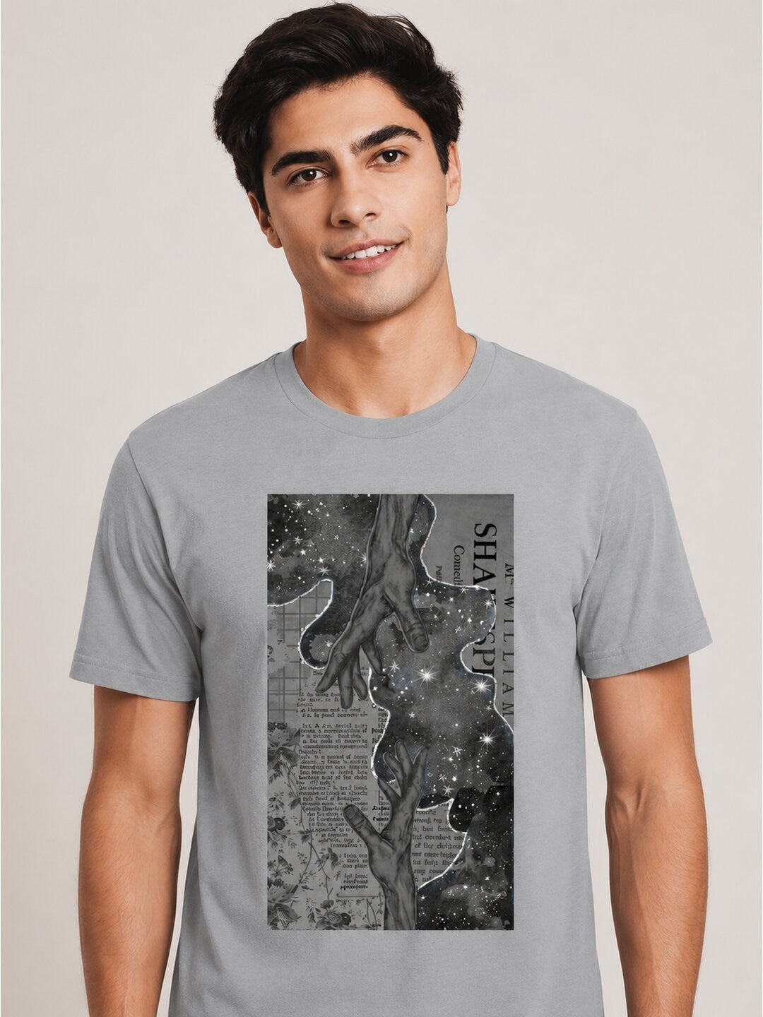 Infinity Printed Round Neck Regular Pre-customized Tshirt for Men
