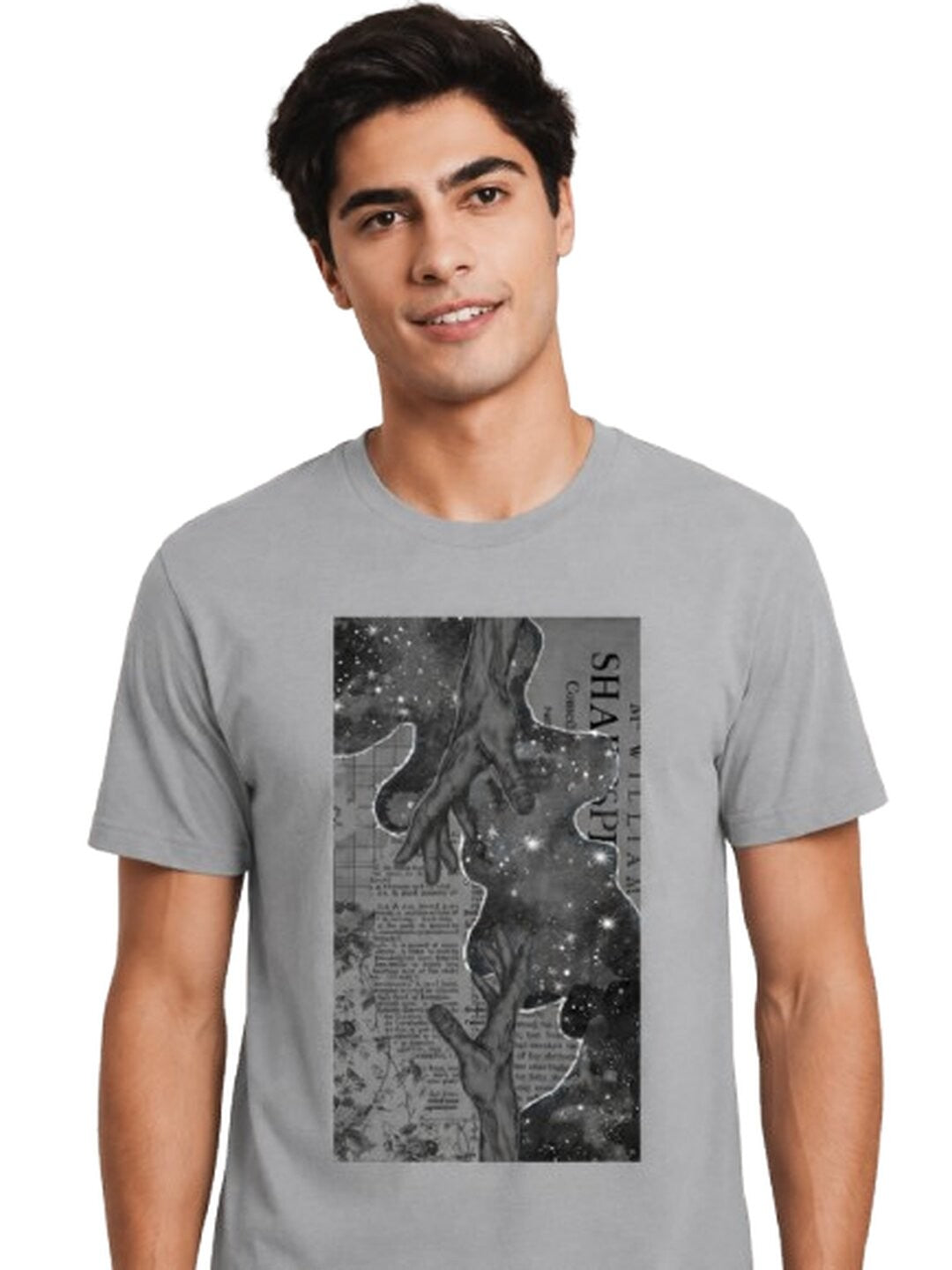 Infinity Printed Round Neck Regular Pre-customized Tshirt for Men