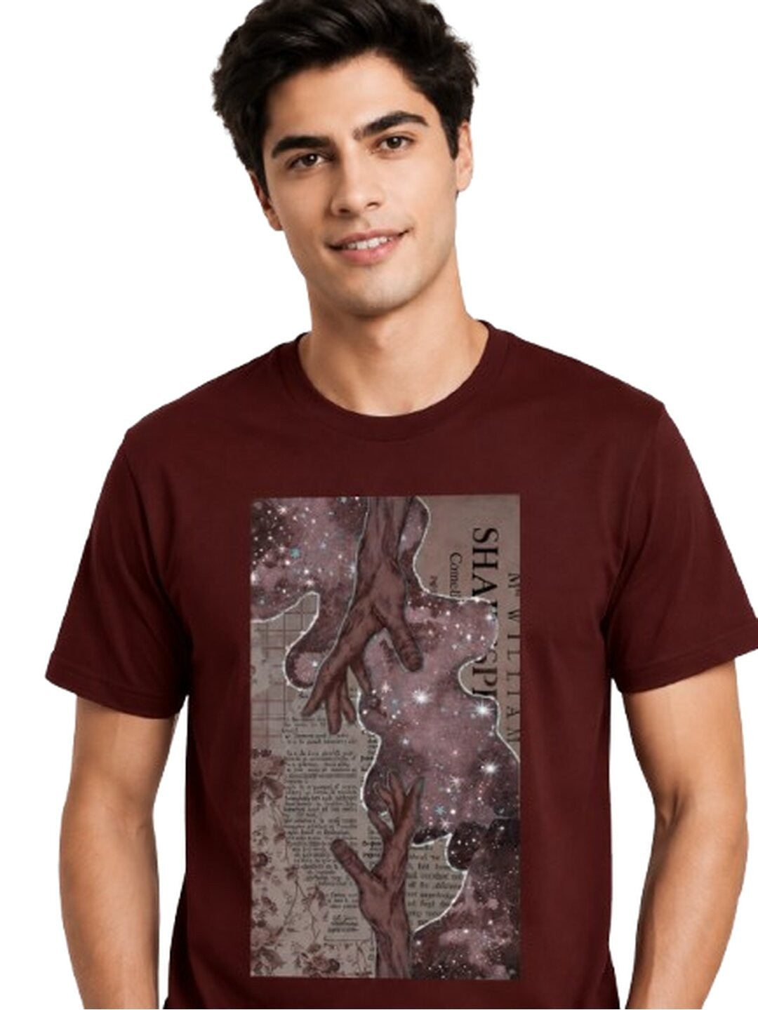 Infinity Printed Round Neck Regular Pre-customized Tshirt for Men
