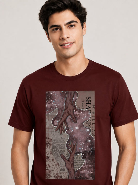 Mixmedia 01 Printed Round Neck Regular Pre customized Tshirt for Men