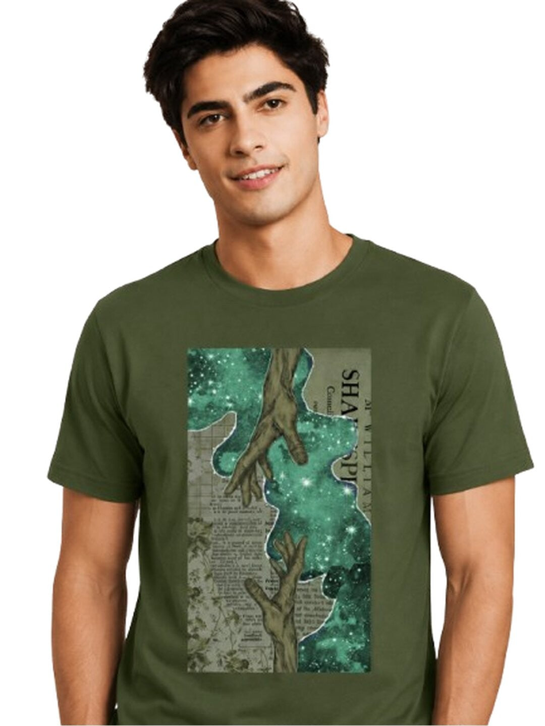 Infinity Printed Round Neck Regular Pre-customized Tshirt for Men