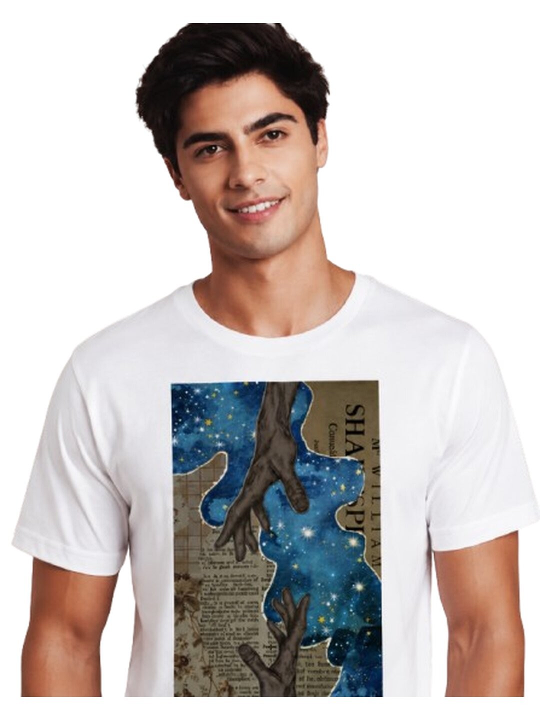 Infinity Printed Round Neck Regular Pre-customized Tshirt for Men