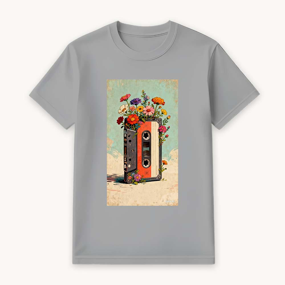 Casette Printed Round Neck Regular Pre-customized Tshirt for Men