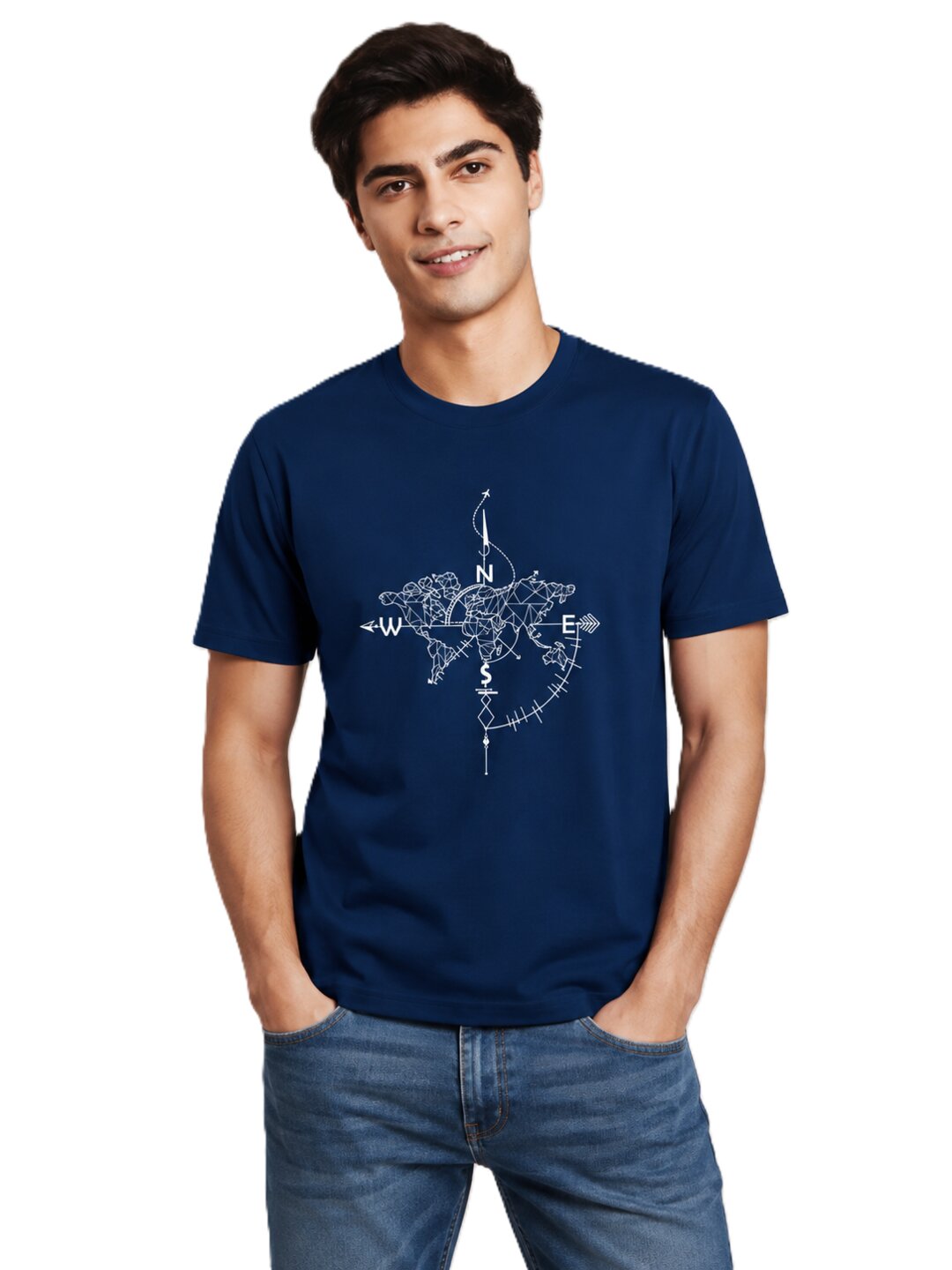 NEWS Printed Round Neck Regular Pre-customized Tshirt for Men