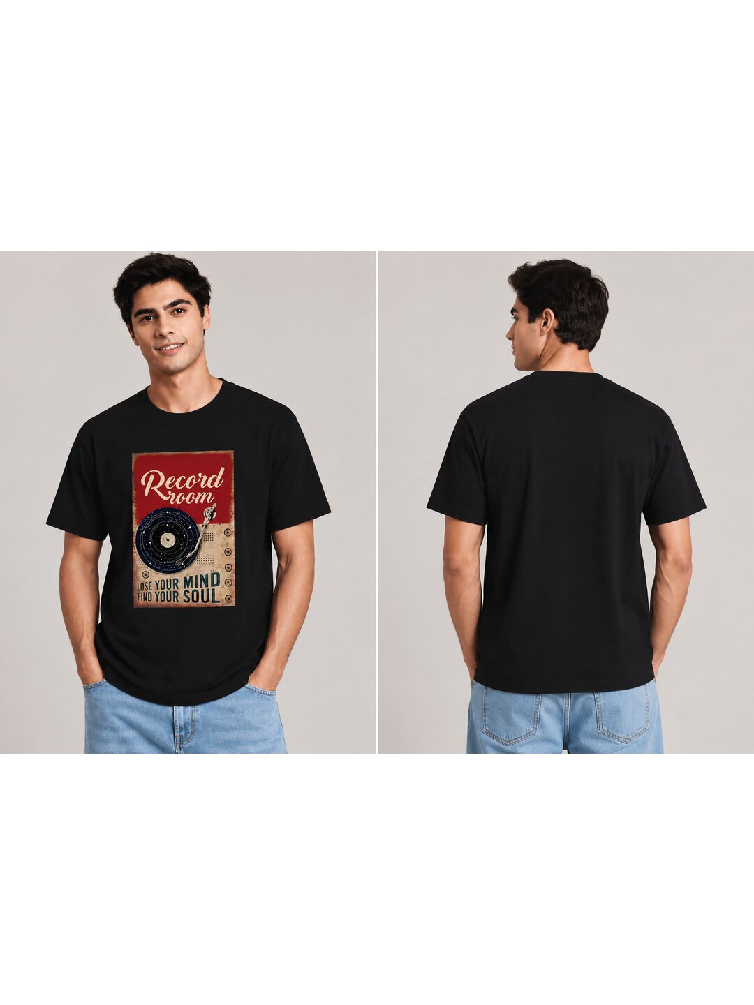 Mixmedia 13 Printed Round Neck Regular Pre customized Tshirt for Men