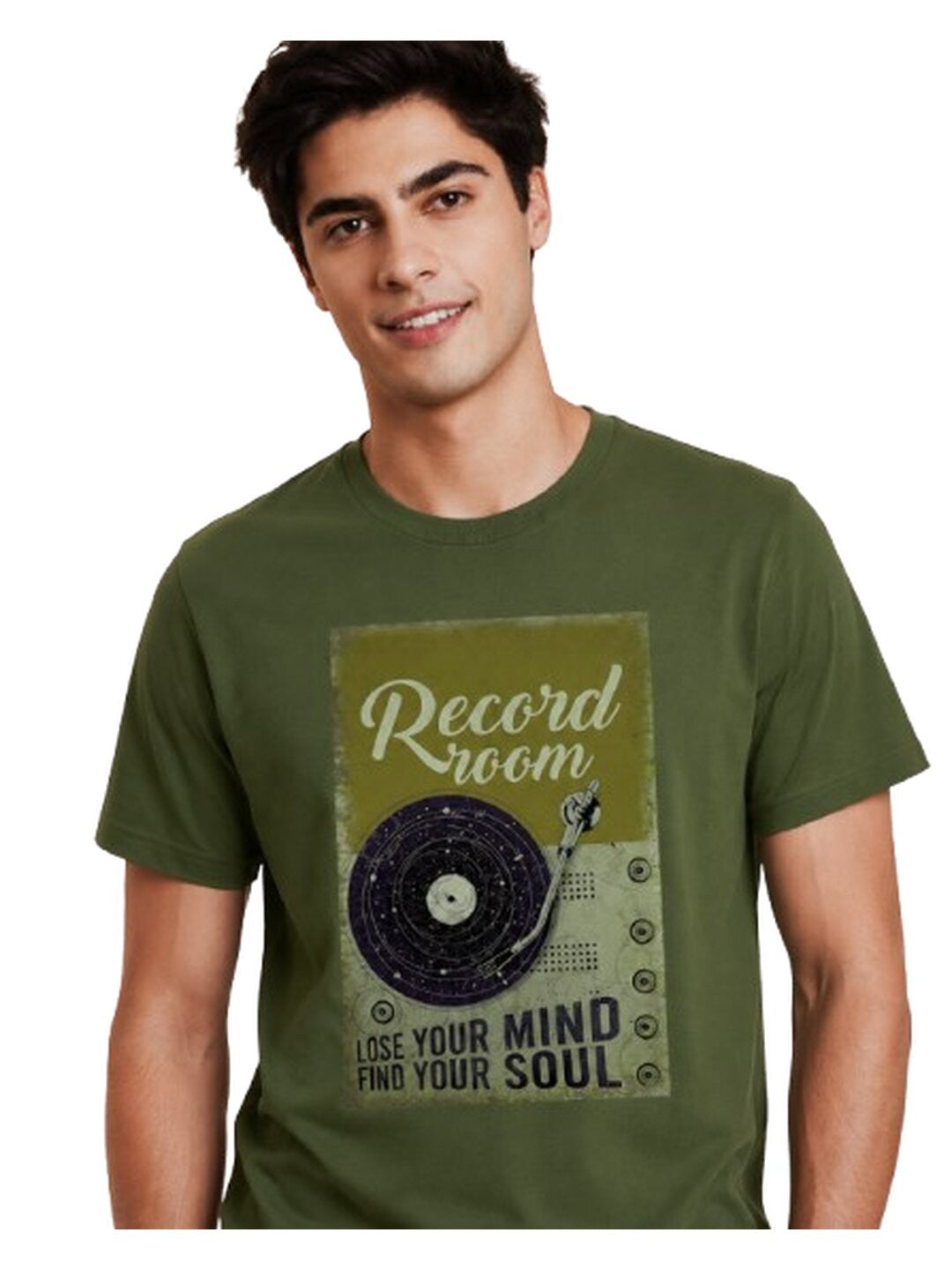 Vintage gram Printed Round Neck Regular Pre-customized Tshirt for Men