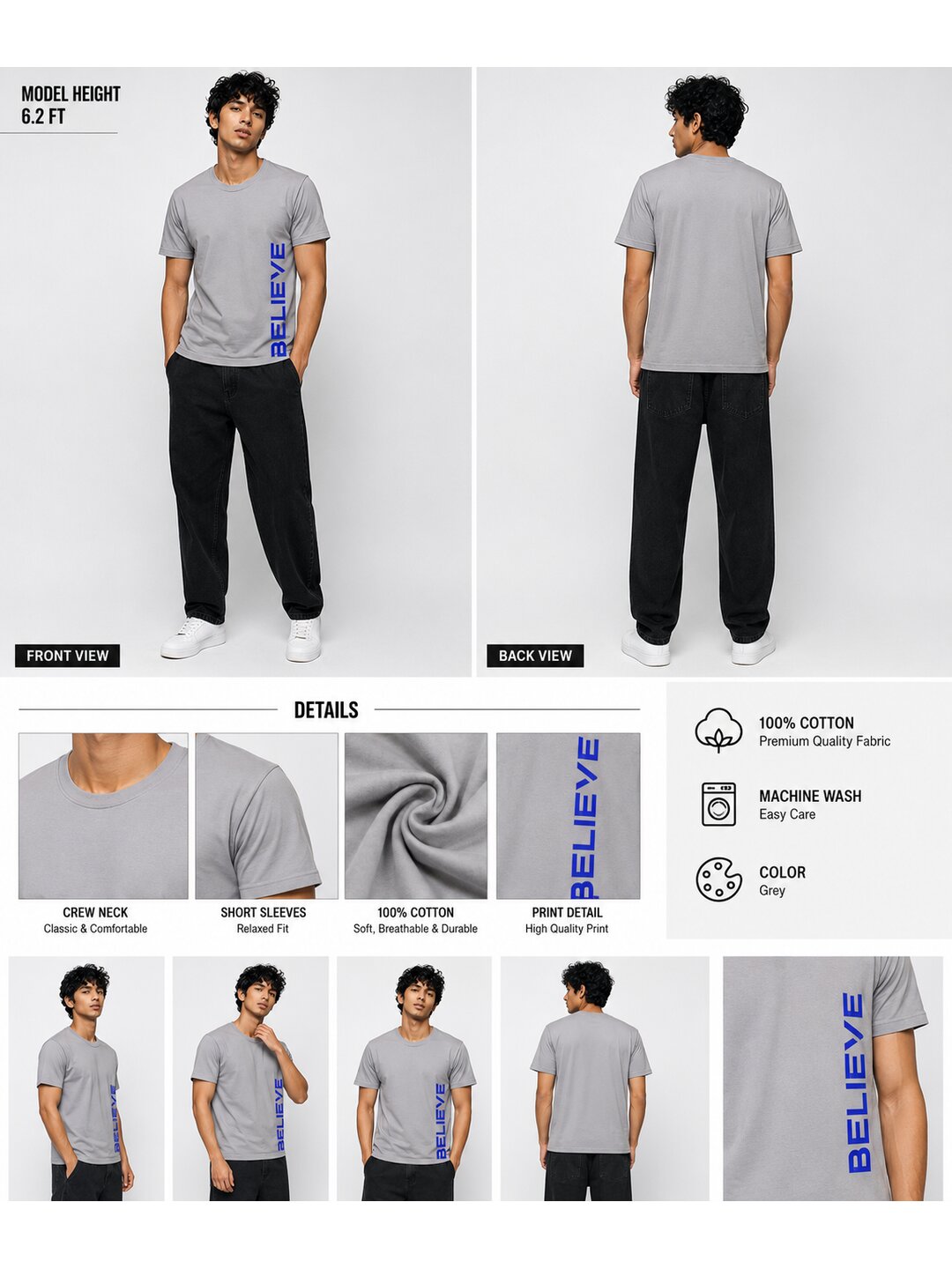 Trendy 03 Printed Round Neck Regular Pre customized Tshirt for Men