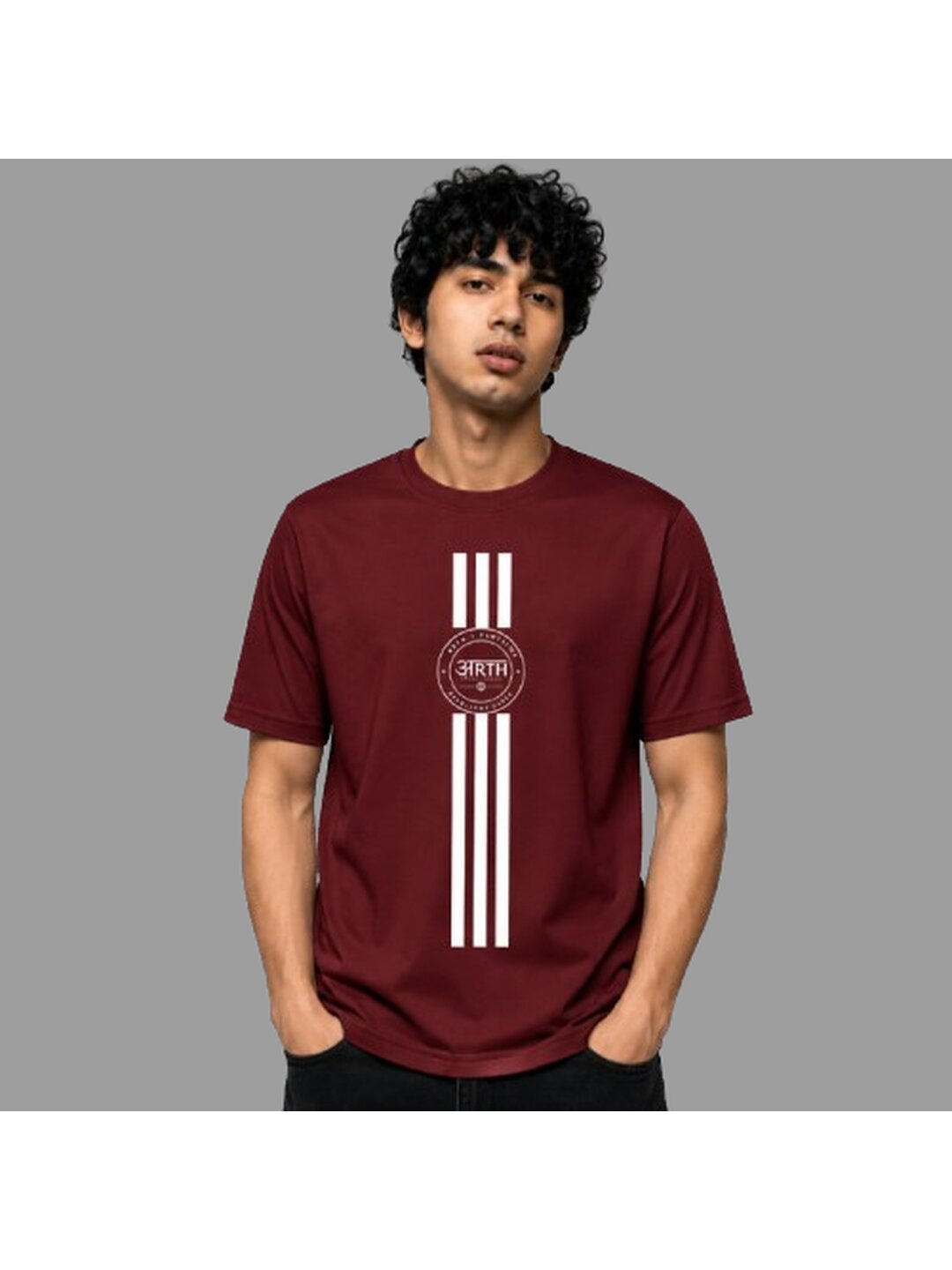 Trendy 04 Printed Round Neck Regular Pre customized Tshirt for Men