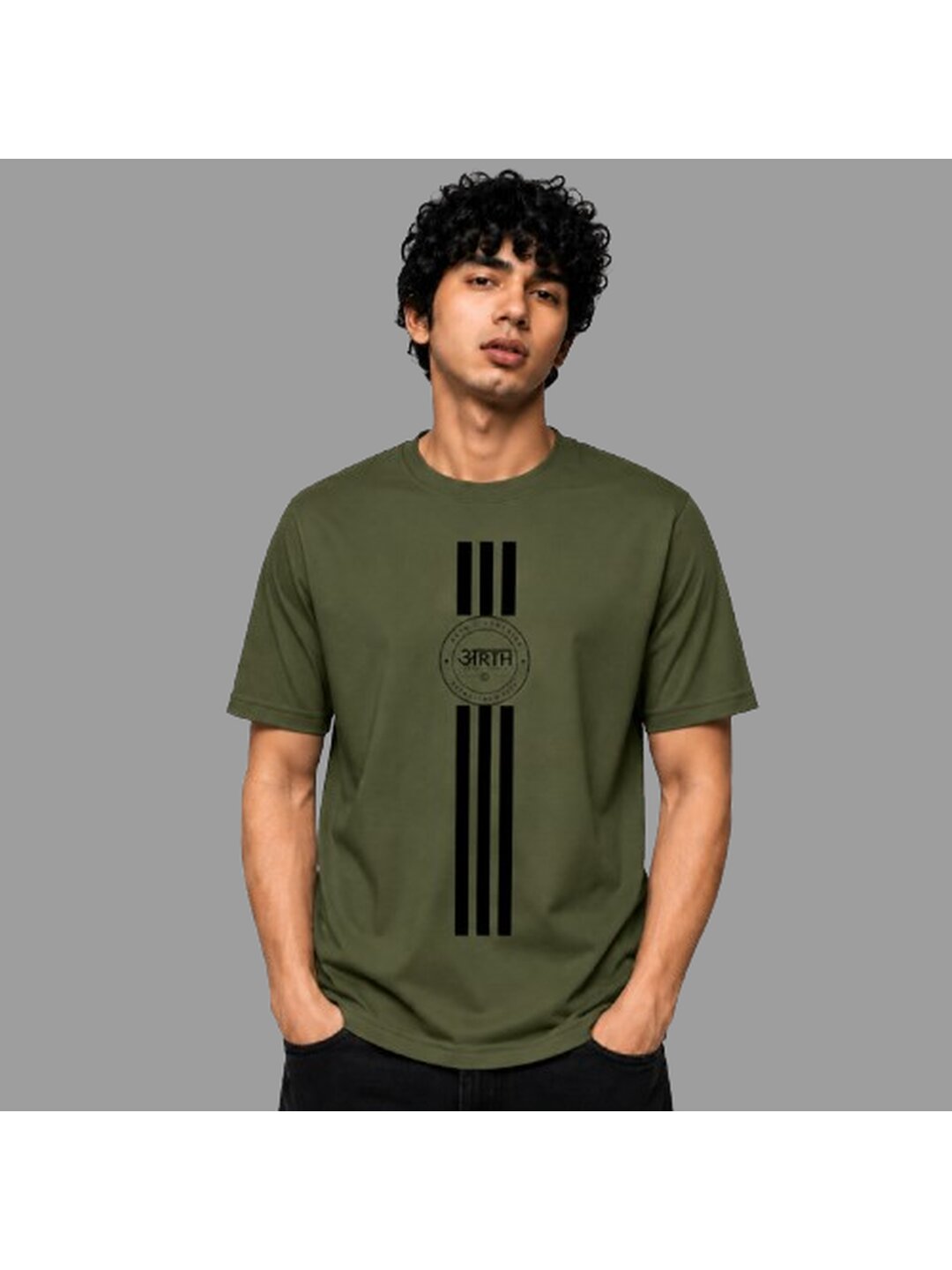 Trendy 04 Printed Round Neck Regular Pre customized Tshirt for Men