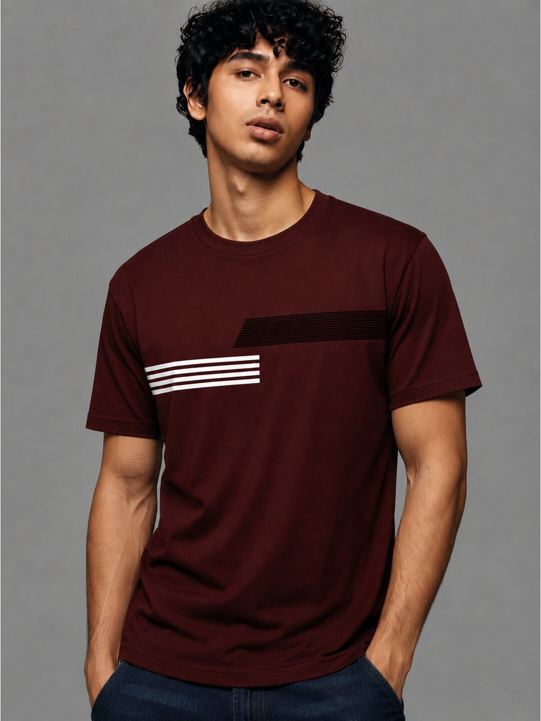Trendy 12 Printed Round Neck Regular Pre customized Tshirt for Men