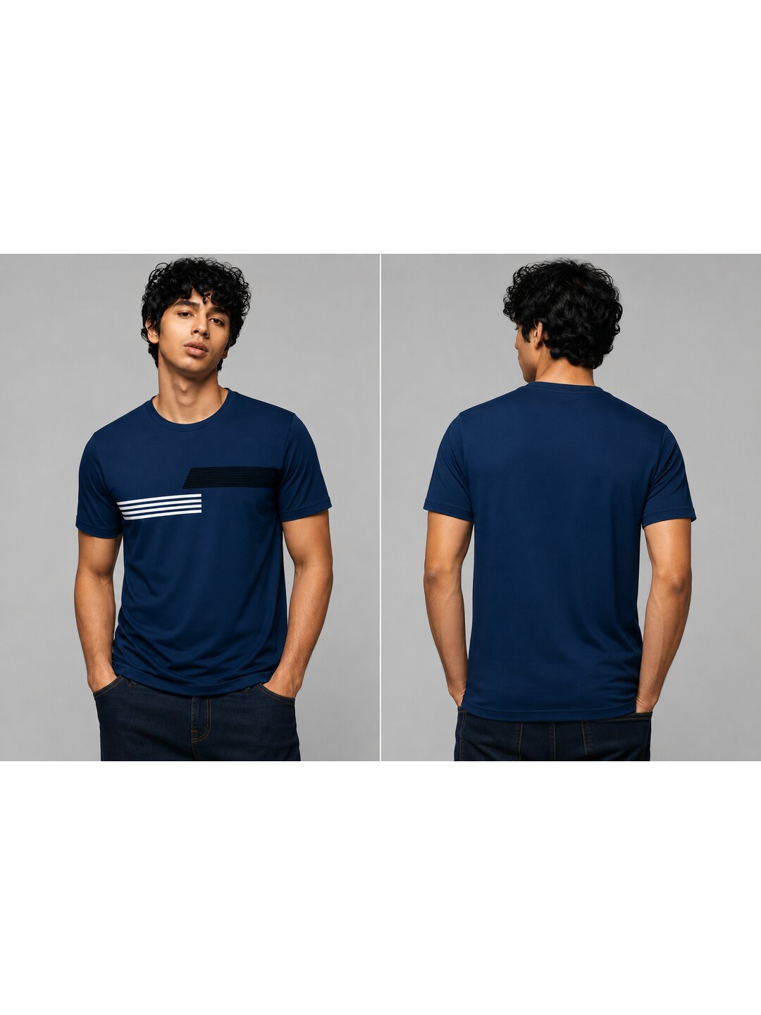 Trendy 12 Printed Round Neck Regular Pre customized Tshirt for Men