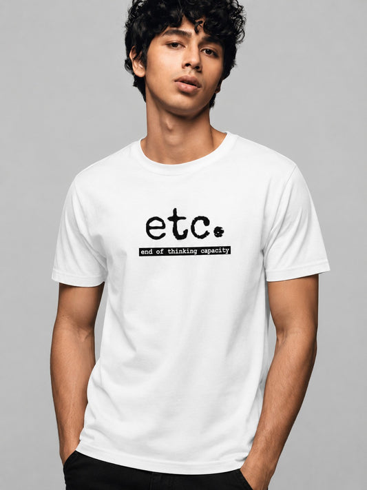 ETC Printed Round Neck Regular Pre-customized Tshirt for Men