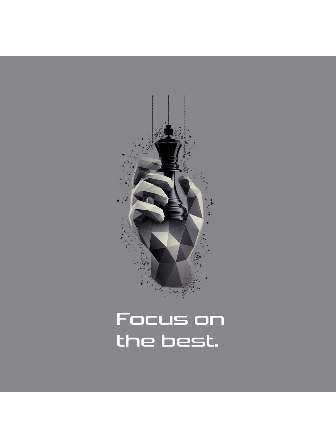 Chess Hand Printed Round Neck Regular Pre-customized Tshirt for Men