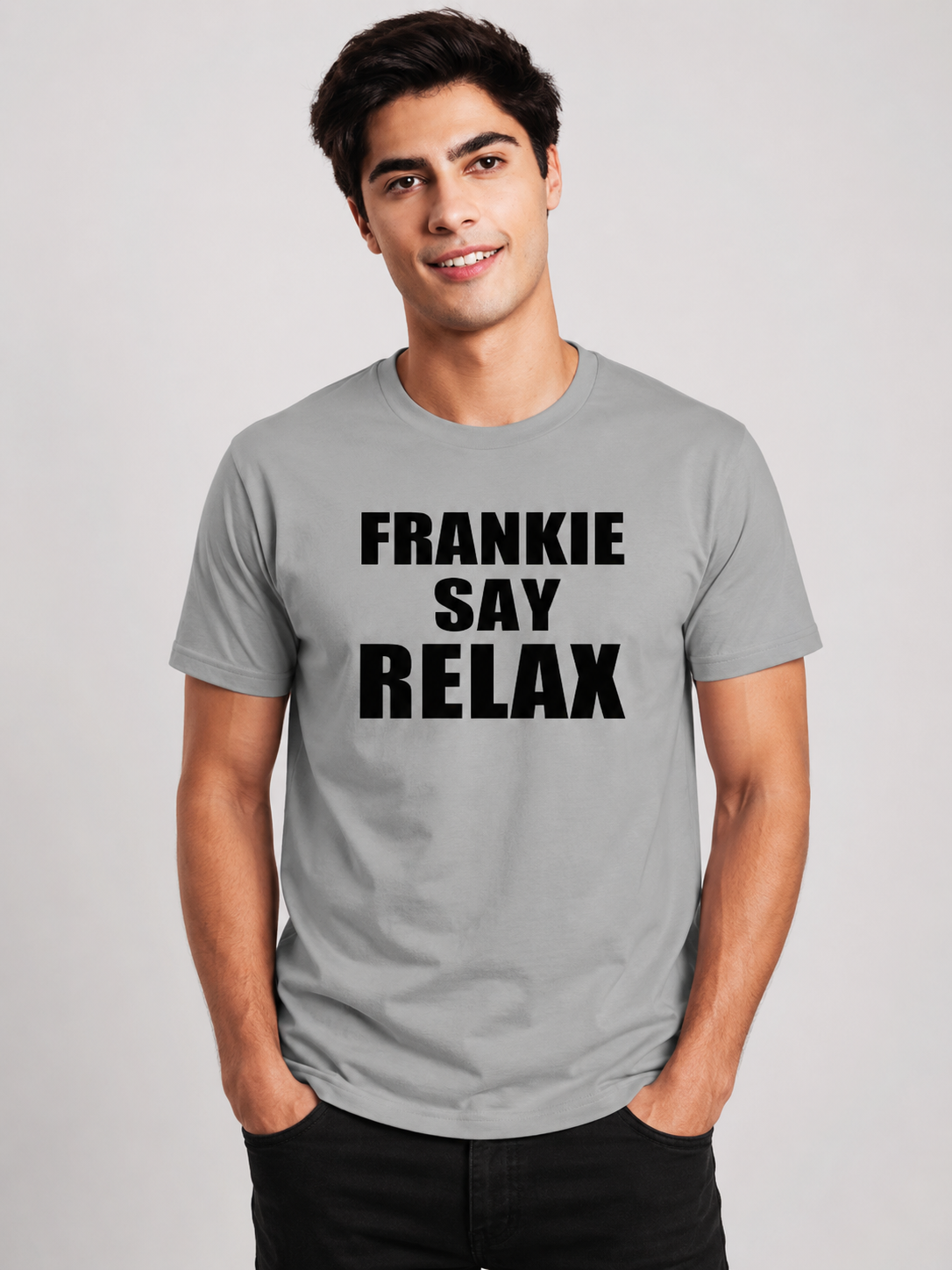 Frankie Printed Round Neck Regular Pre-customized Tshirt for Men