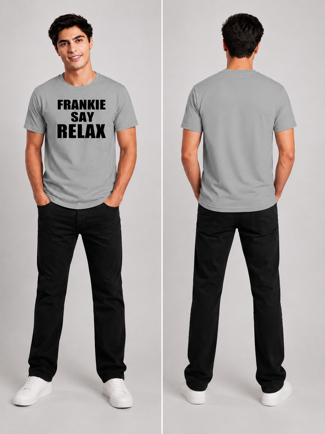 Frankie Printed Round Neck Regular Pre-customized Tshirt for Men