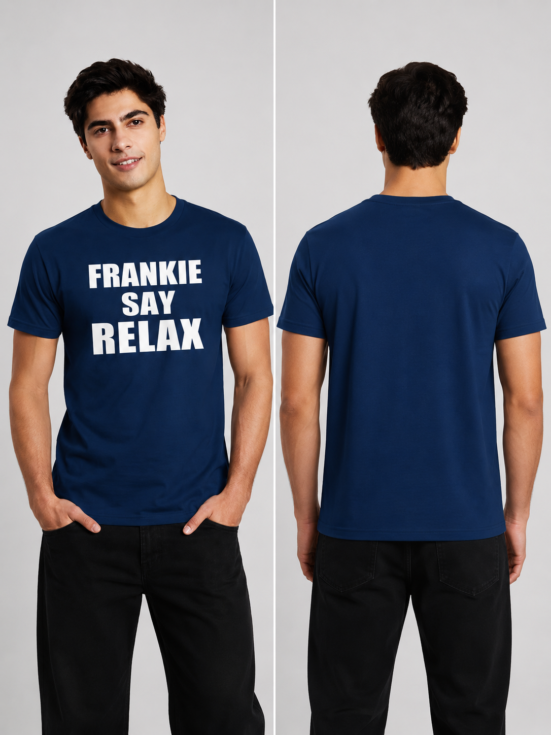 Frankie Printed Round Neck Regular Pre-customized Tshirt for Men