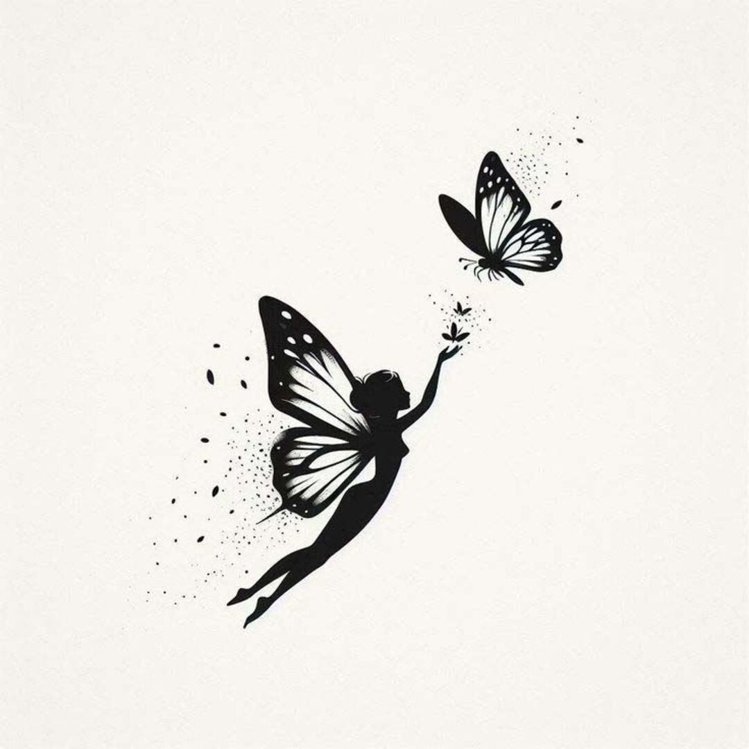 Butterfly lady Printed Round Neck Crop Pre-customized Tshirt for Women