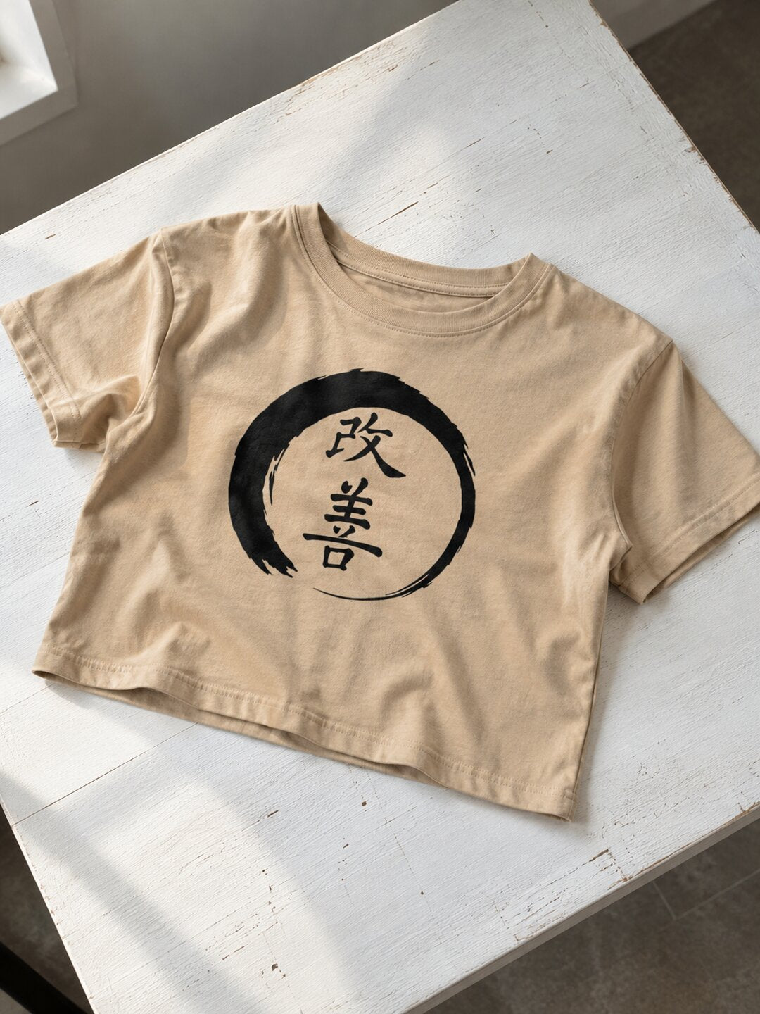 Reform Printed Round Neck Crop Pre-customized Tshirt for Women