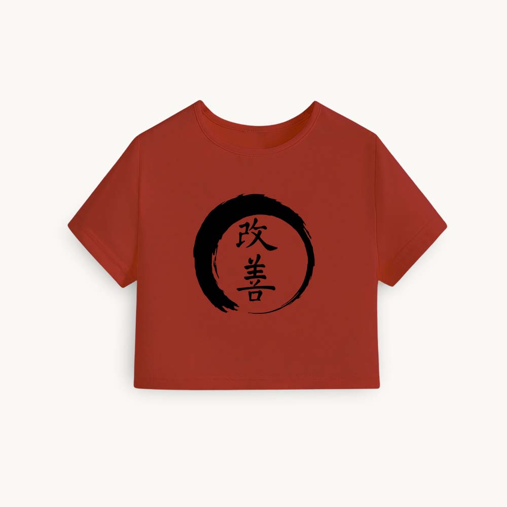 Reform Printed Round Neck Crop Pre-customized Tshirt for Women
