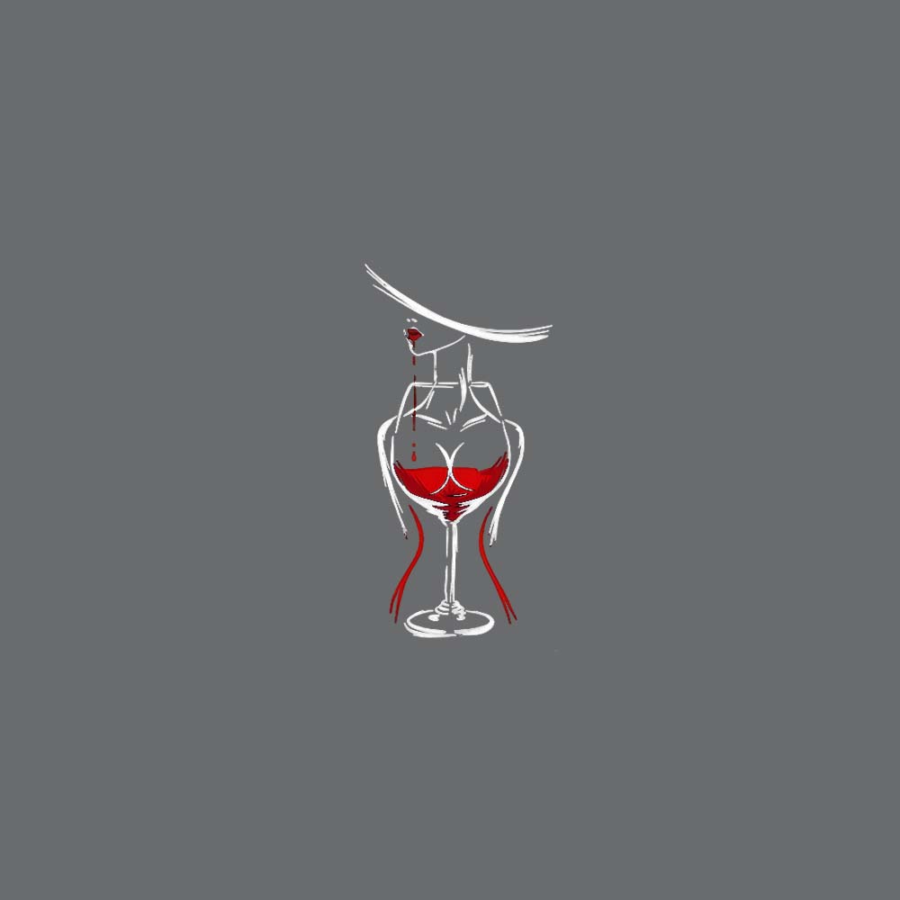 WineGlass Printed Round Neck Crop Pre-customized Tshirt for Women