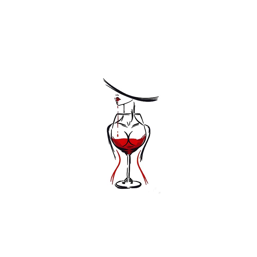 WineGlass Printed Round Neck Crop Pre-customized Tshirt for Women