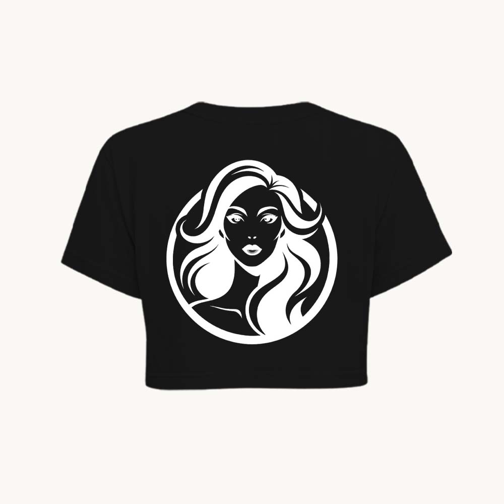 MirrorUrself Printed Round Neck Crop Pre-customized Tshirt for Women