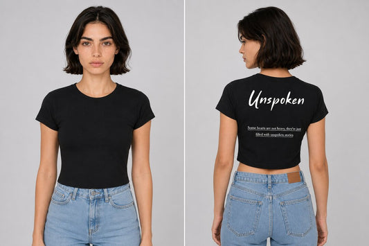 Word-Idioms-020-Printed-Round-Neck-Crop-Tshirt-for-Women