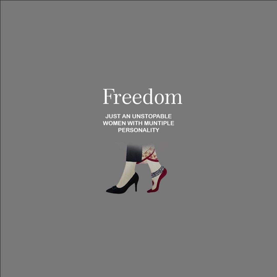 Freedom Printed Round Neck Crop Pre-customized Tshirt for Women