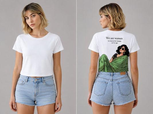 Word-Idioms-026-Printed-Round-Neck-Crop-Tshirt-for-Women